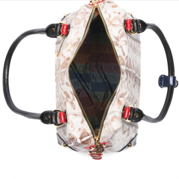 SOLD MARINO ORLANDI AUTHENTIC LEATHER REPTILE EFFECT BA - Picture 5 of 13